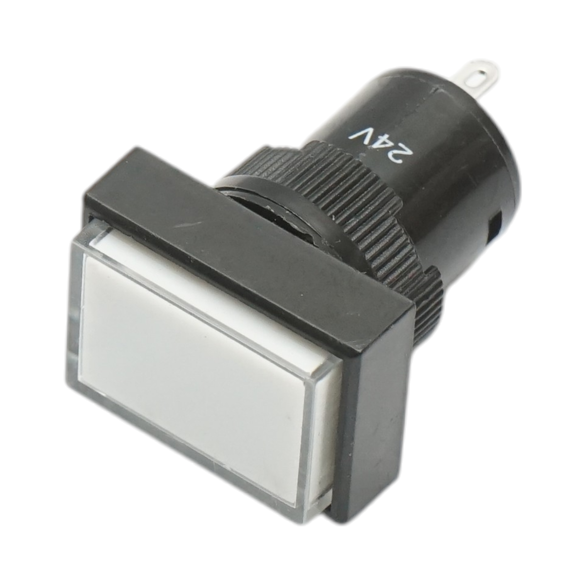 Indicator semnalizare industrial LED alb 24V Ø 16mm patrat Breckner Germany - imagine 2