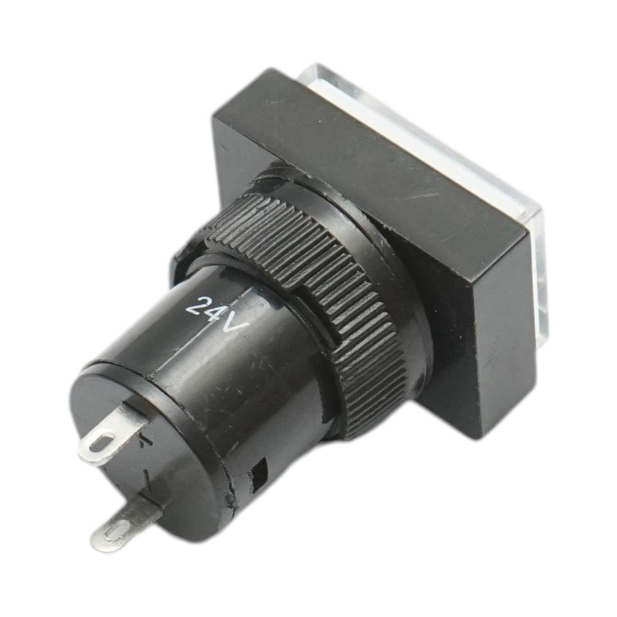 Indicator semnalizare industrial LED alb 24V Ø 16mm patrat Breckner Germany - imagine 3