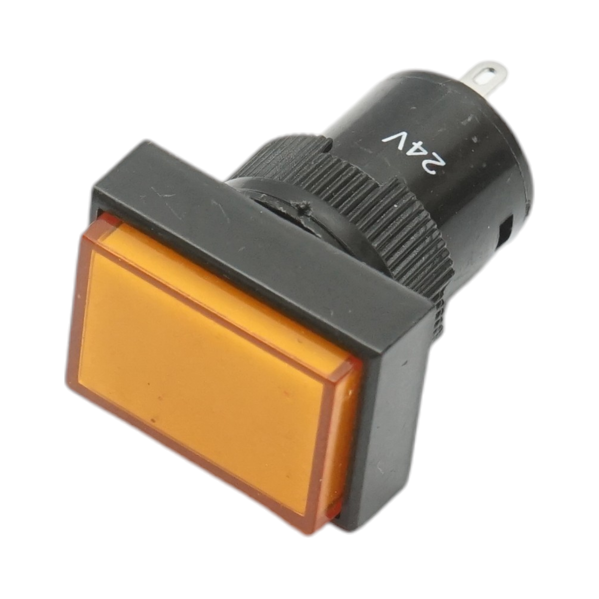 Indicator semnalizare industrial LED galben 24V Ø 16mm patrat Breckner Germany - imagine 2