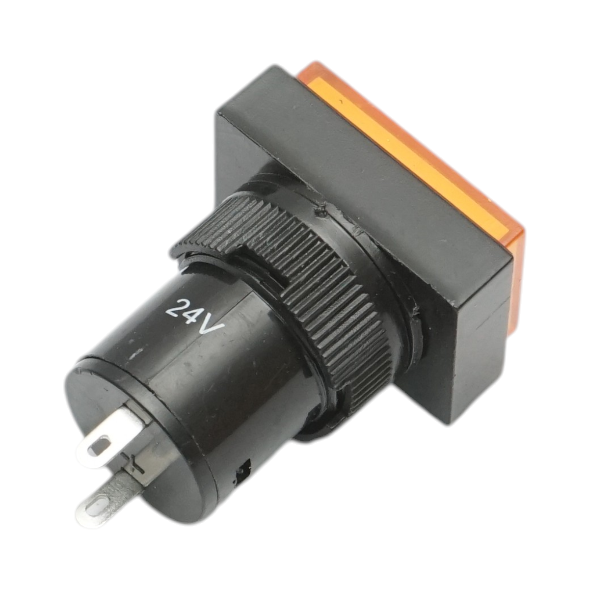 Indicator semnalizare industrial LED galben 24V Ø 16mm patrat Breckner Germany - imagine 3