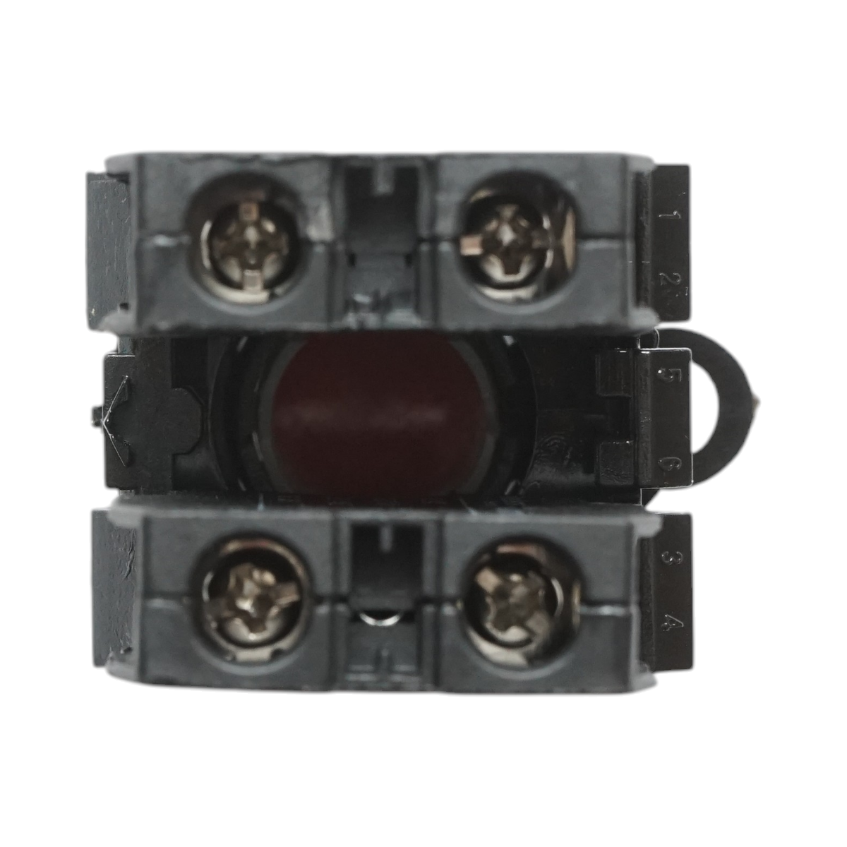 Buton comanda cu revenire rosu 1NO+1NC, 10A/600V AC, 1A/250V DC LA42 Breckner Germany - imagine 5