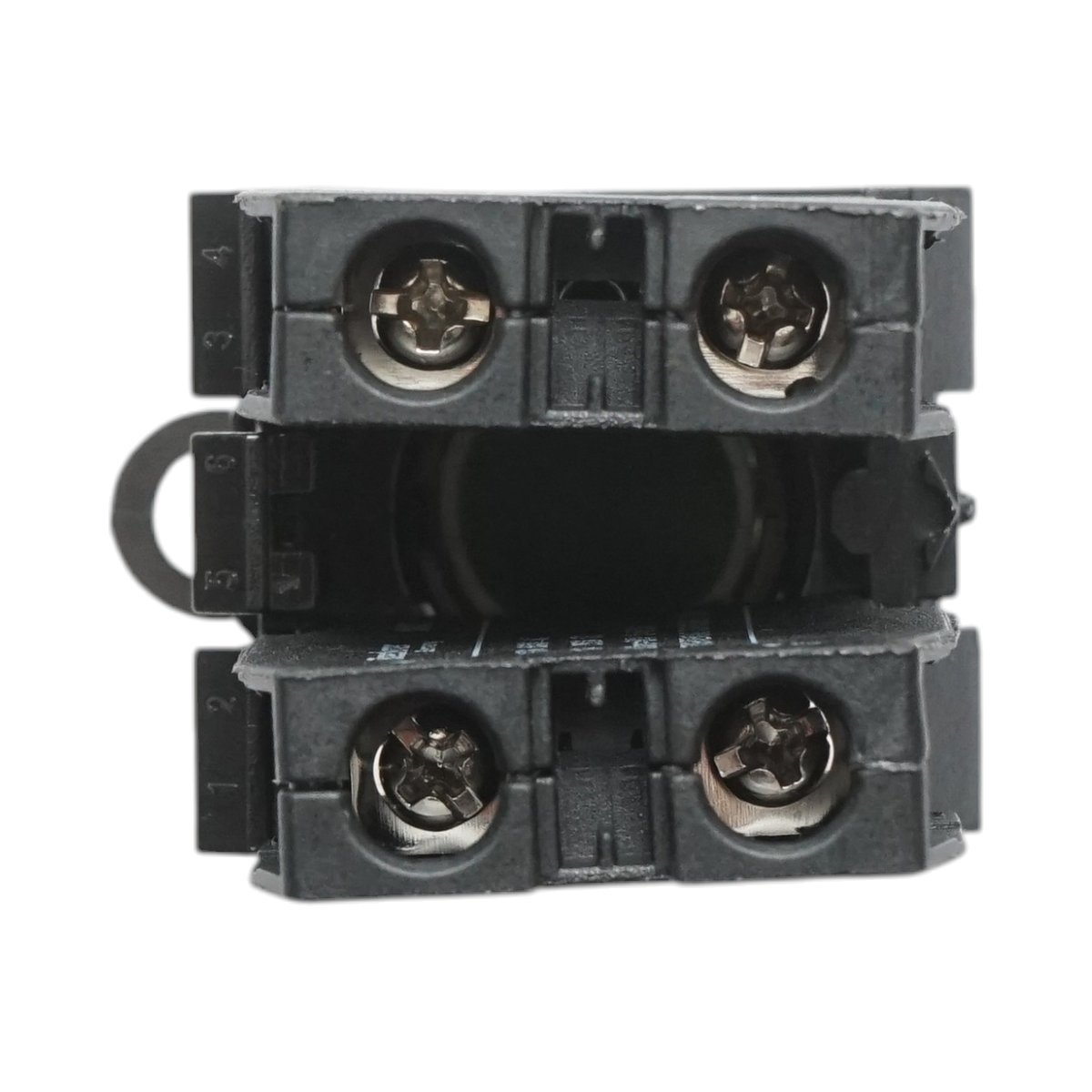 Buton comanda convex cu revenire verde 1NO+1NC, 10A/600V AC, 1A/250V DC LA42 Breckner Germany - imagine 5