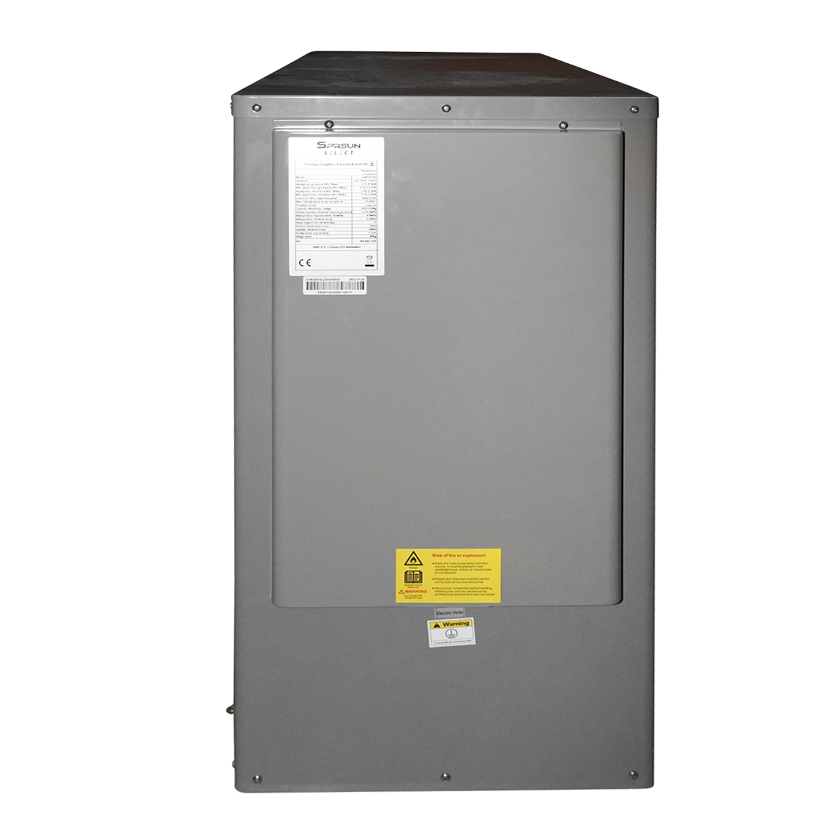 Pompa de caldura aer-apa monobloc, 9.5KW, 220V, invertor DC, compresor Panasonic IPX4 SPRSUN - imagine 5