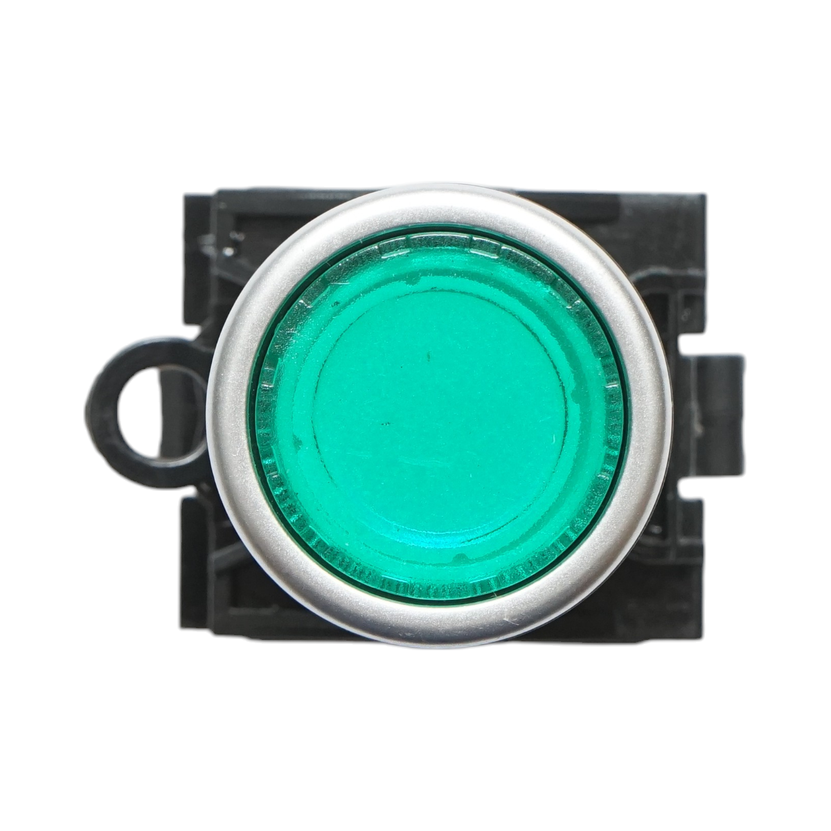 Buton comanda iluminat LED 220V AC verde cu revenire 1NO+1NC, 10A/600V AC, 1A/250V DC LA42 Breckner Germany - imagine 3