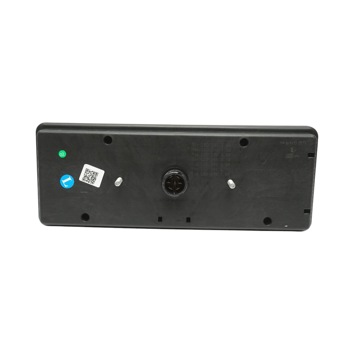 Lampa stop spate stanga LED camion 24V, 7 pini ASS2.1 E-mark cu iluminare numar 400x153x88mm - imagine 2