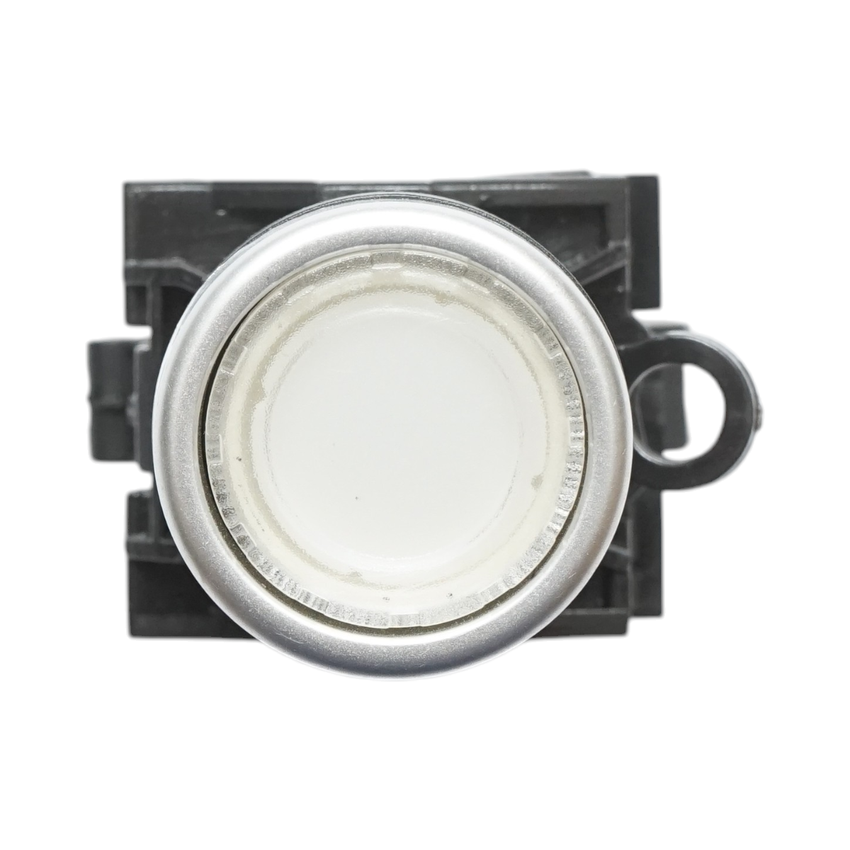 Buton comanda iluminat LED 24V AC/DC alb cu revenire 1NO+1NC, 10A/600V AC, 1A/250V DC LA42 Breckner Germany - imagine 3