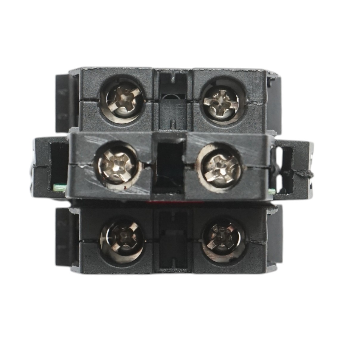 Buton comanda iluminat convex LED 24V AC/DC rosu cu revenire 1NO+1NC, 10A/600V AC, 1A/250V DC LA42 Breckner Germany - imagine 5