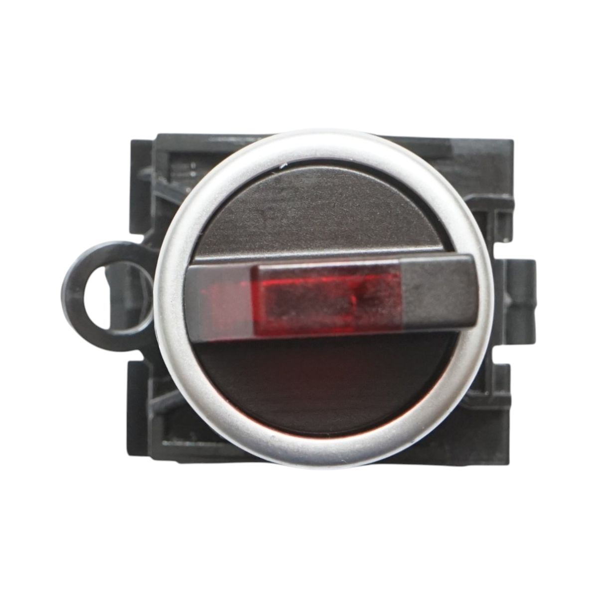 Buton selector iluminat 24V AC/DC LED rosu cu 3 pozitii 2NO, 10A/600V AC, 1A/250V DC LA42 Breckner Germany - imagine 3