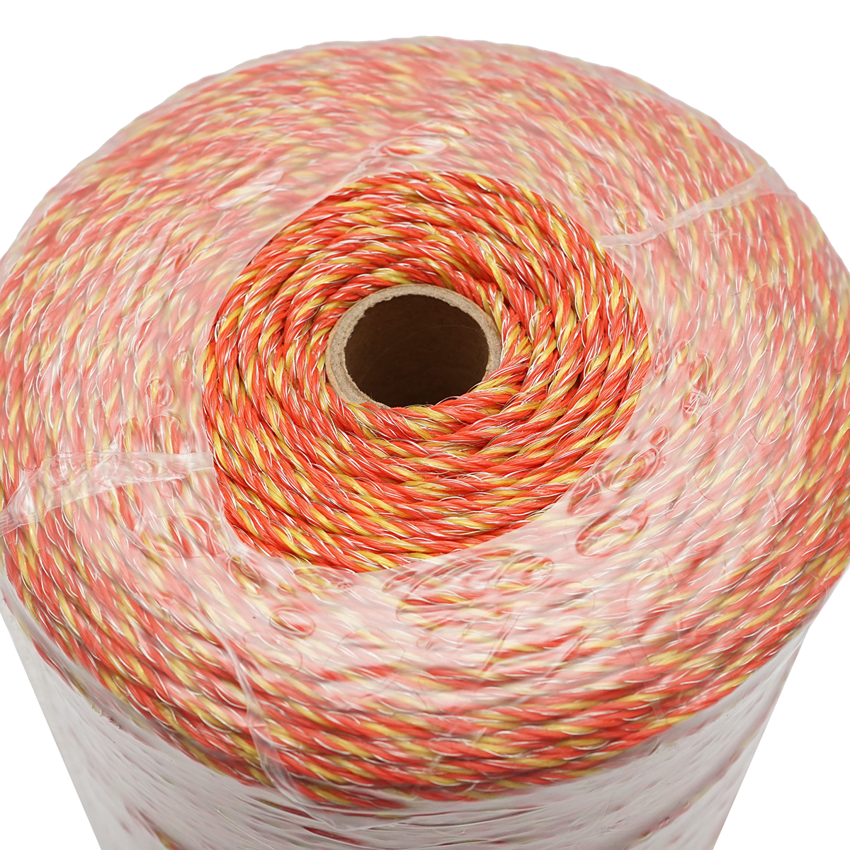 Rola fir galben-rosu fi 2mm, 6x0.15mm SS inox, 5.5 Ohm/m 1000m gard electric Breckner Germany - imagine 3