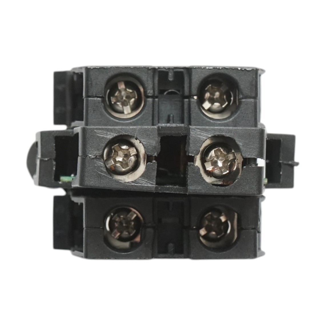 Buton comanda iluminat LED 220V AC rosu cu revenire 1NO+1NC, 10A/600V AC, 1A/250V DC LA42 Breckner Germany - imagine 5
