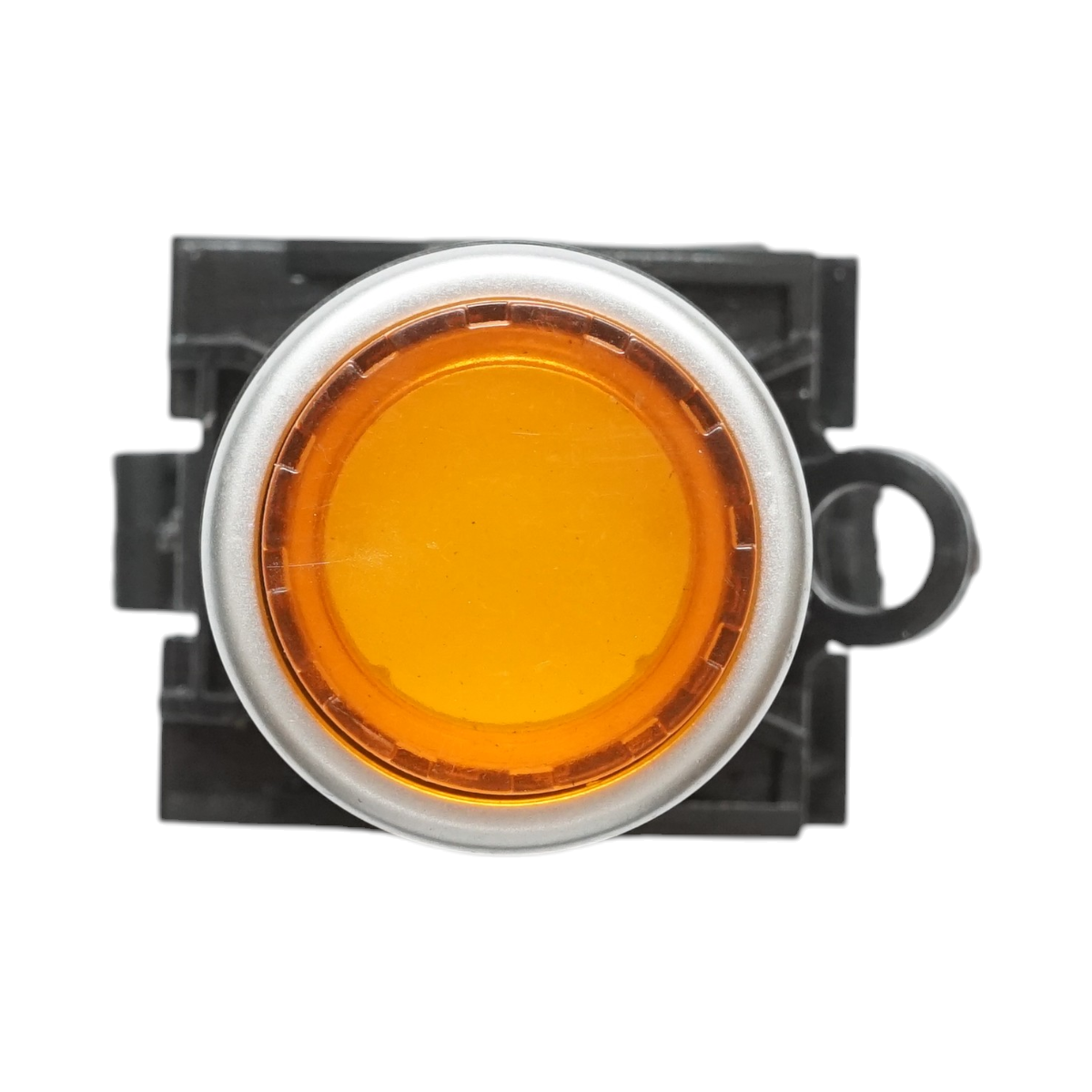 Buton comanda iluminat convex LED 220V AC galben cu revenire 1NO+1NC, 10A/600V AC, 1A/250V DC LA42 Breckner Germany - imagine 3