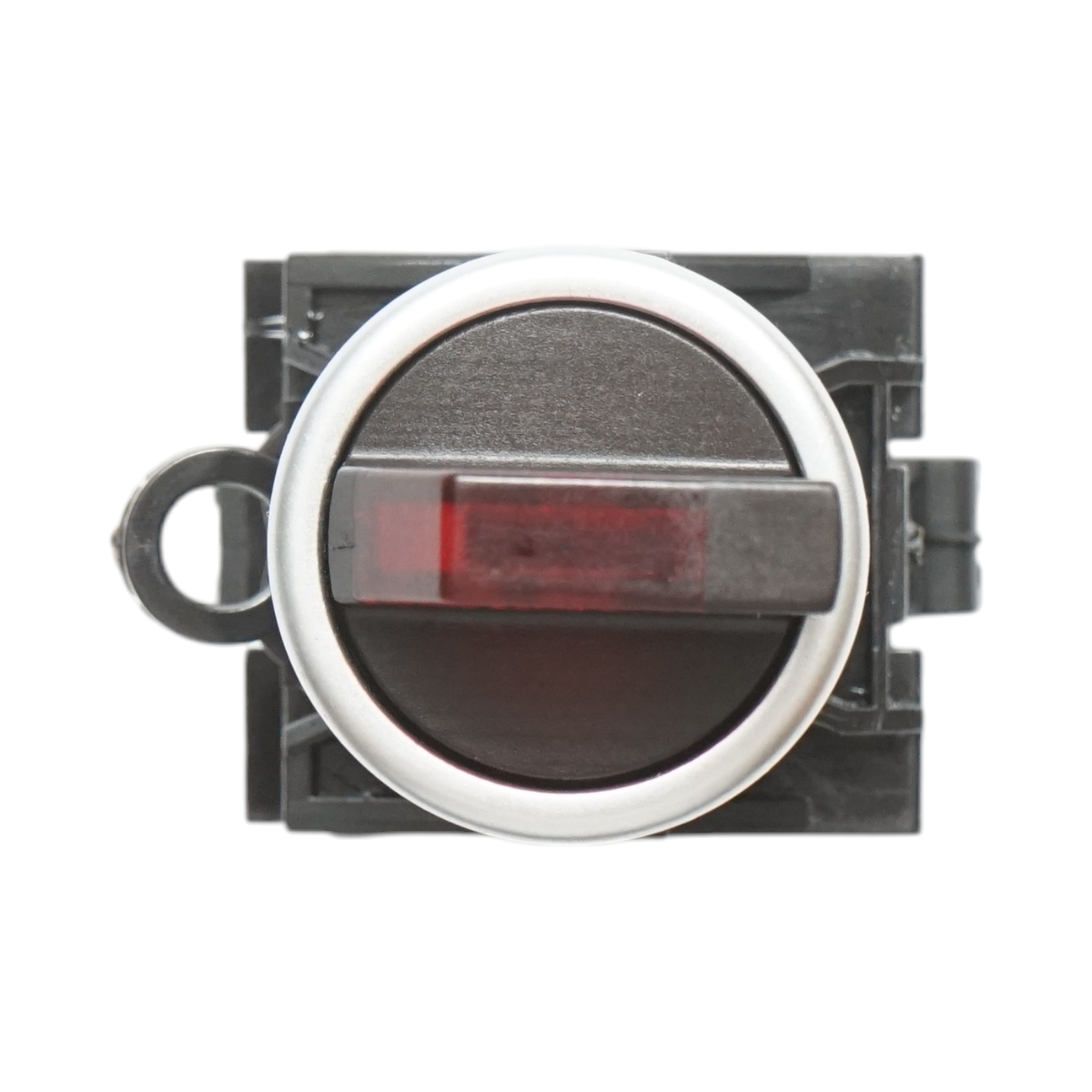 Buton selector iluminat 24V AC/DC LED rosu cu 2 pozitii 1NO+1NC, 10A/600V AC, 1A/250V DC LA42 Breckner Germany - imagine 3