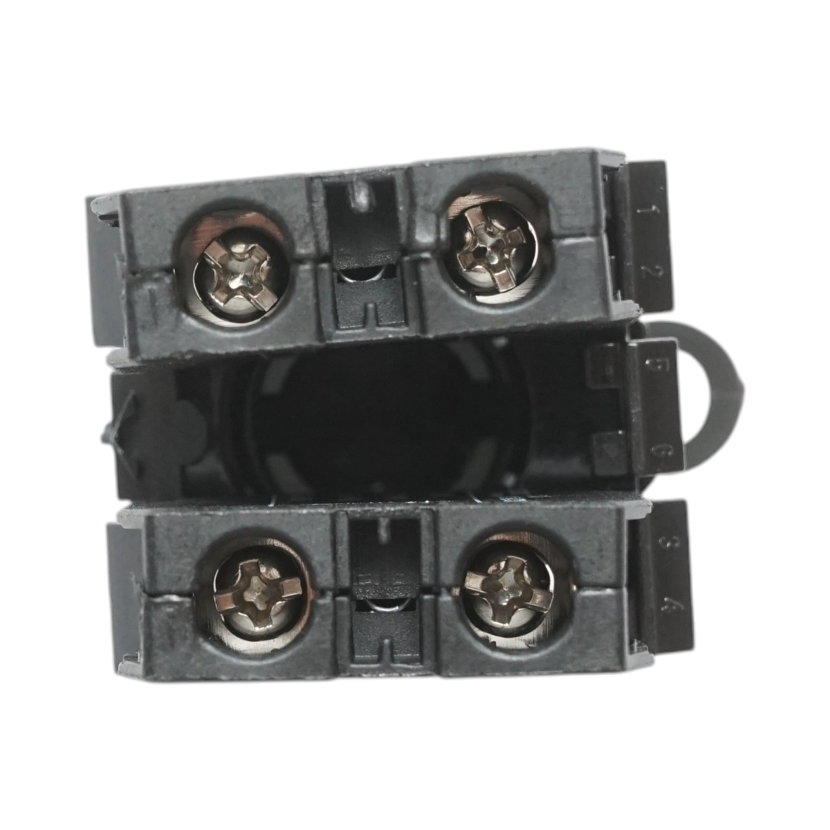 Buton selector negru cu 3 pozitii 2NO, 10A/600V AC, 1A/250V DC LA42 Breckner Germany - imagine 5