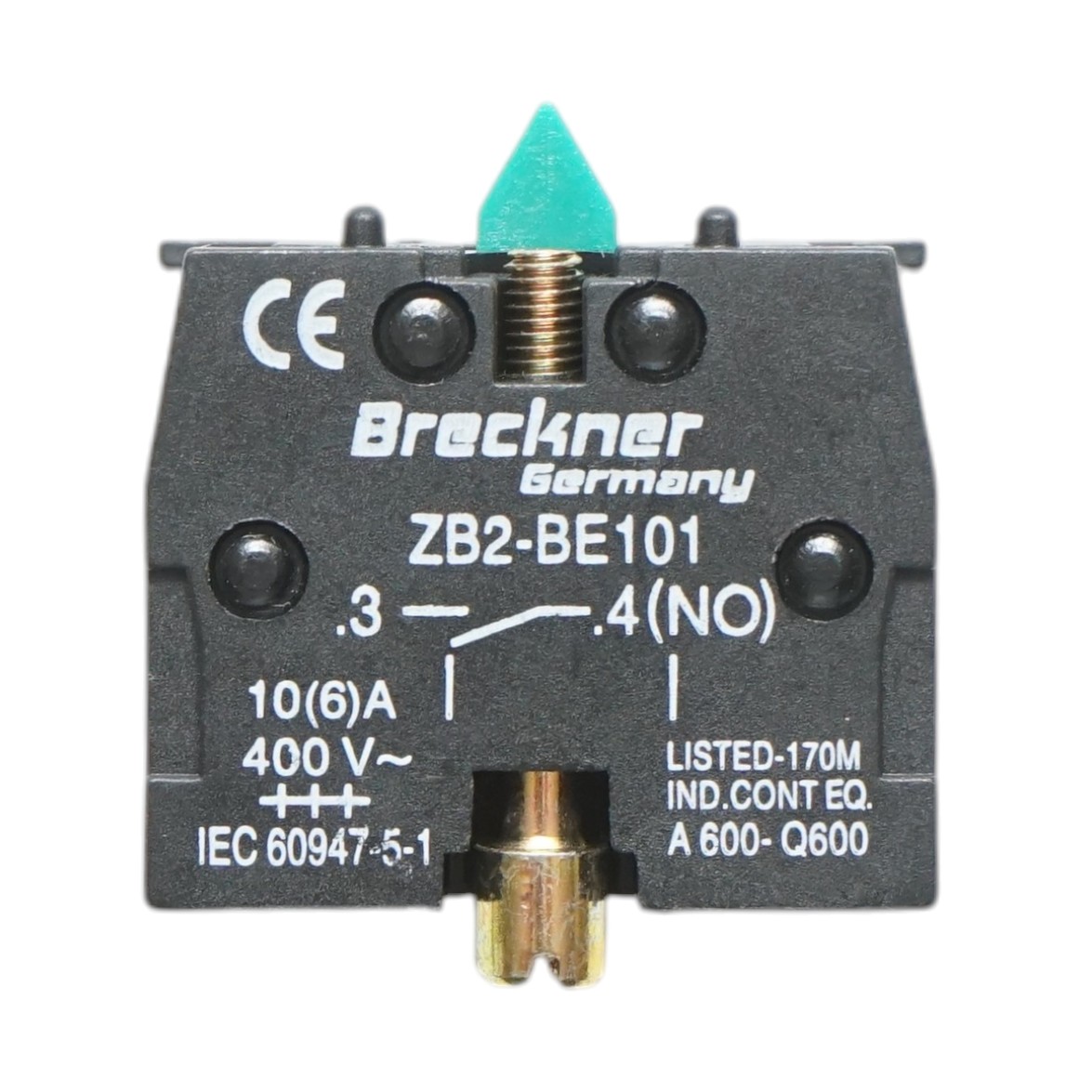 Bloc contact auxiliar 1NO, 400V/10A 22mm LAY5 Breckner Germany