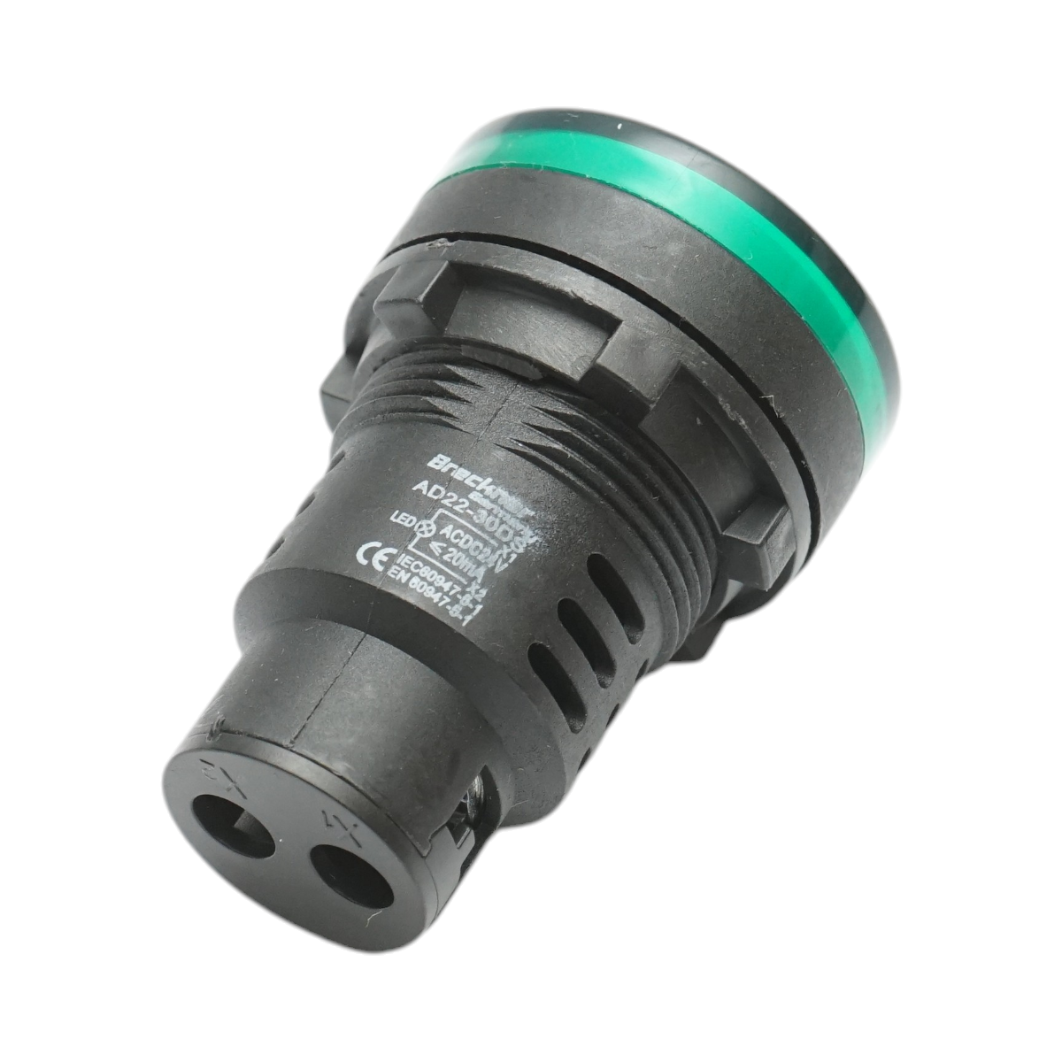 Indicator semnalizare LED verde 24V AC/DC 30mm Breckner Germany - imagine 3