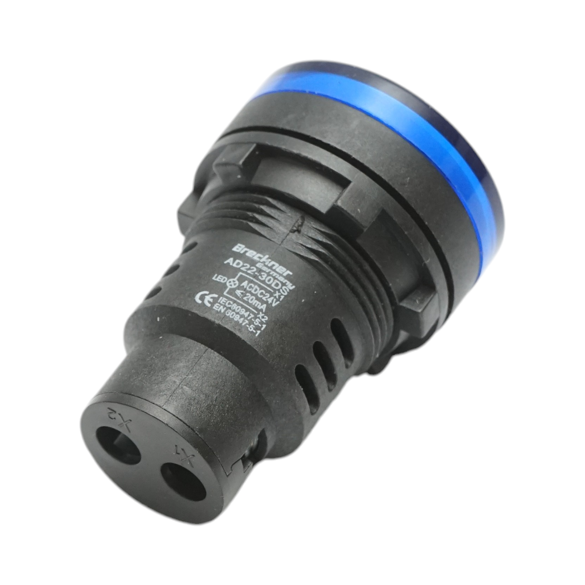 Indicator semnalizare LED albastru 24V AC/DC 30mm Breckner Germany - imagine 3