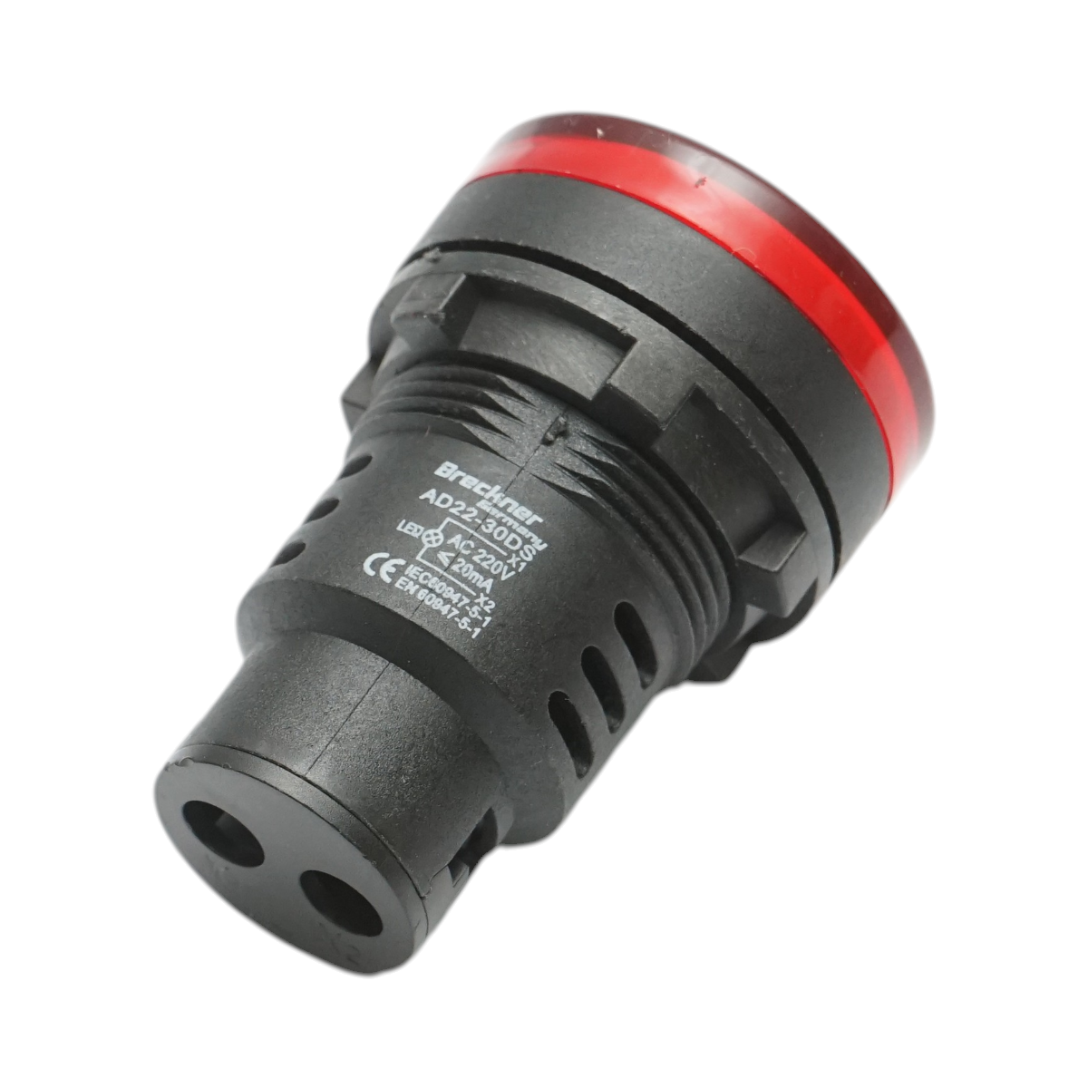 Indicator semnalizare LED rosu 220V AC 30mmBreckner Germany - imagine 3