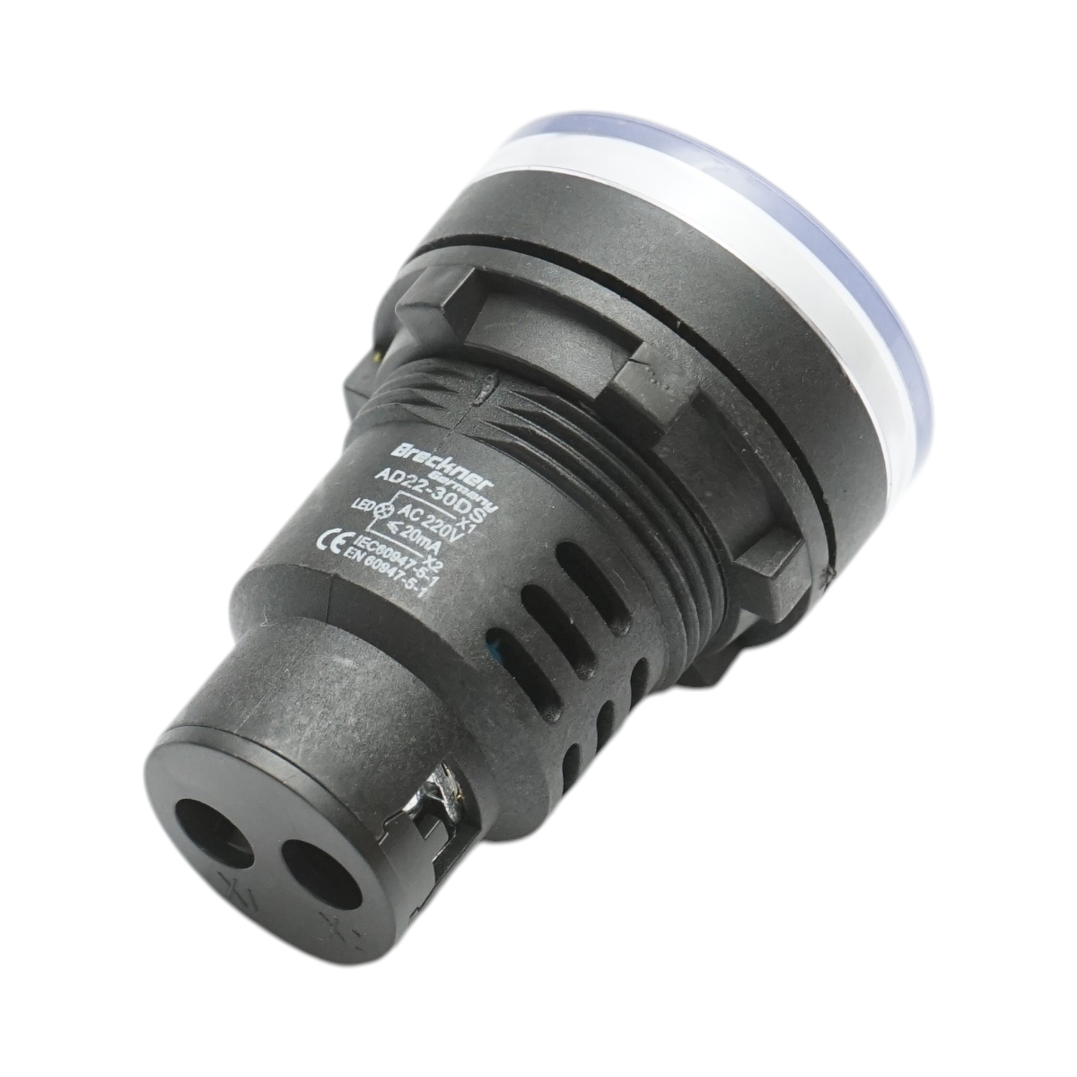 Indicator semnalizare LED alb 220V AC 30mm Breckner Germany - imagine 3