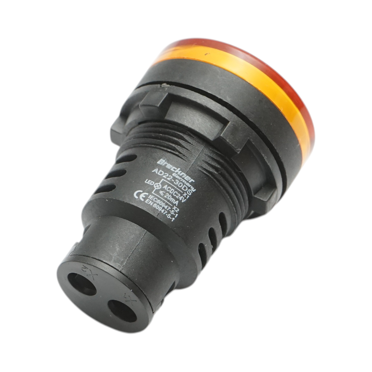 Indicator semnalizare LED galben 24V AC/DC 30mm Breckner Germany - imagine 3