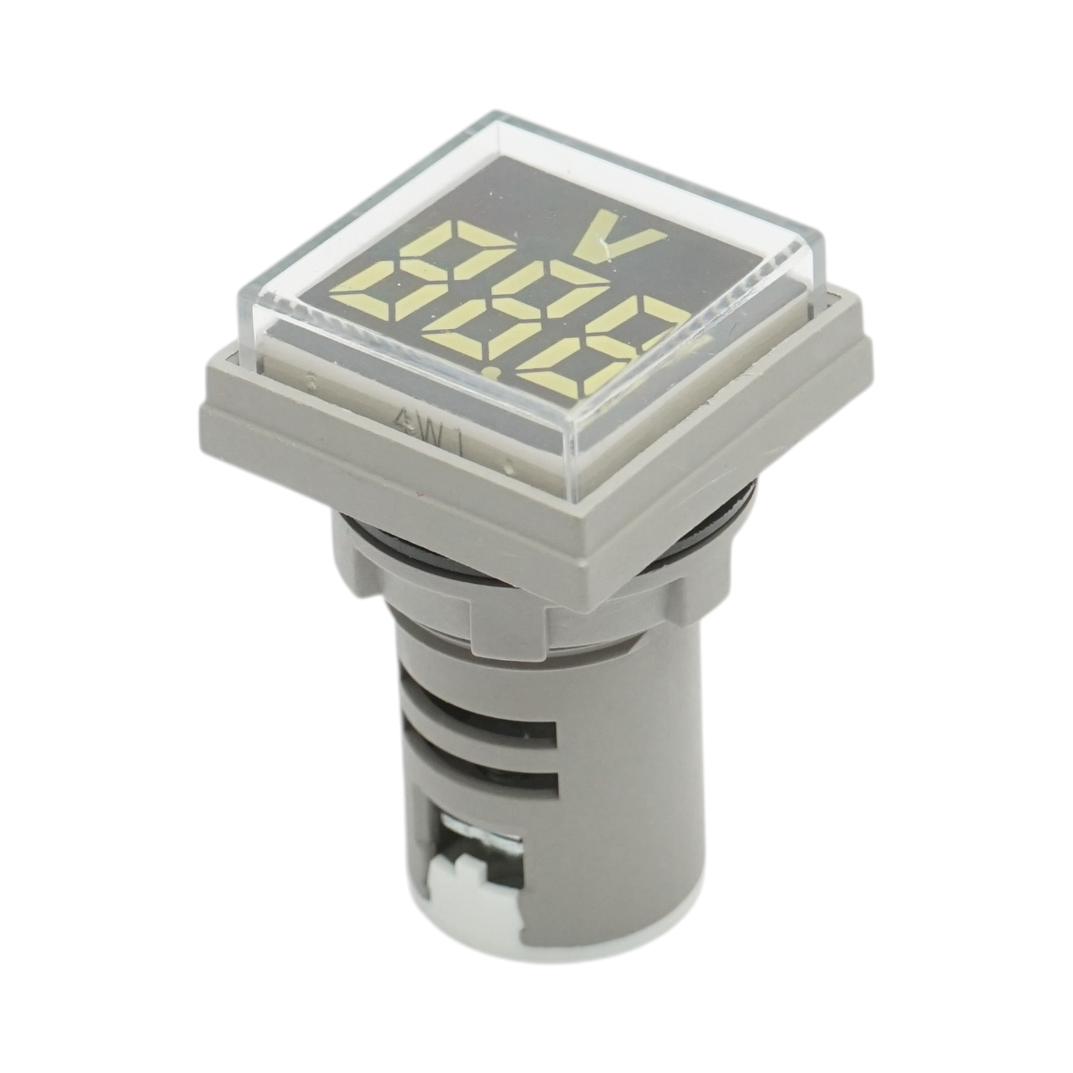 Indicator digital voltmetru LED alb 50-500V AC Ø 22mm Breckner Germany