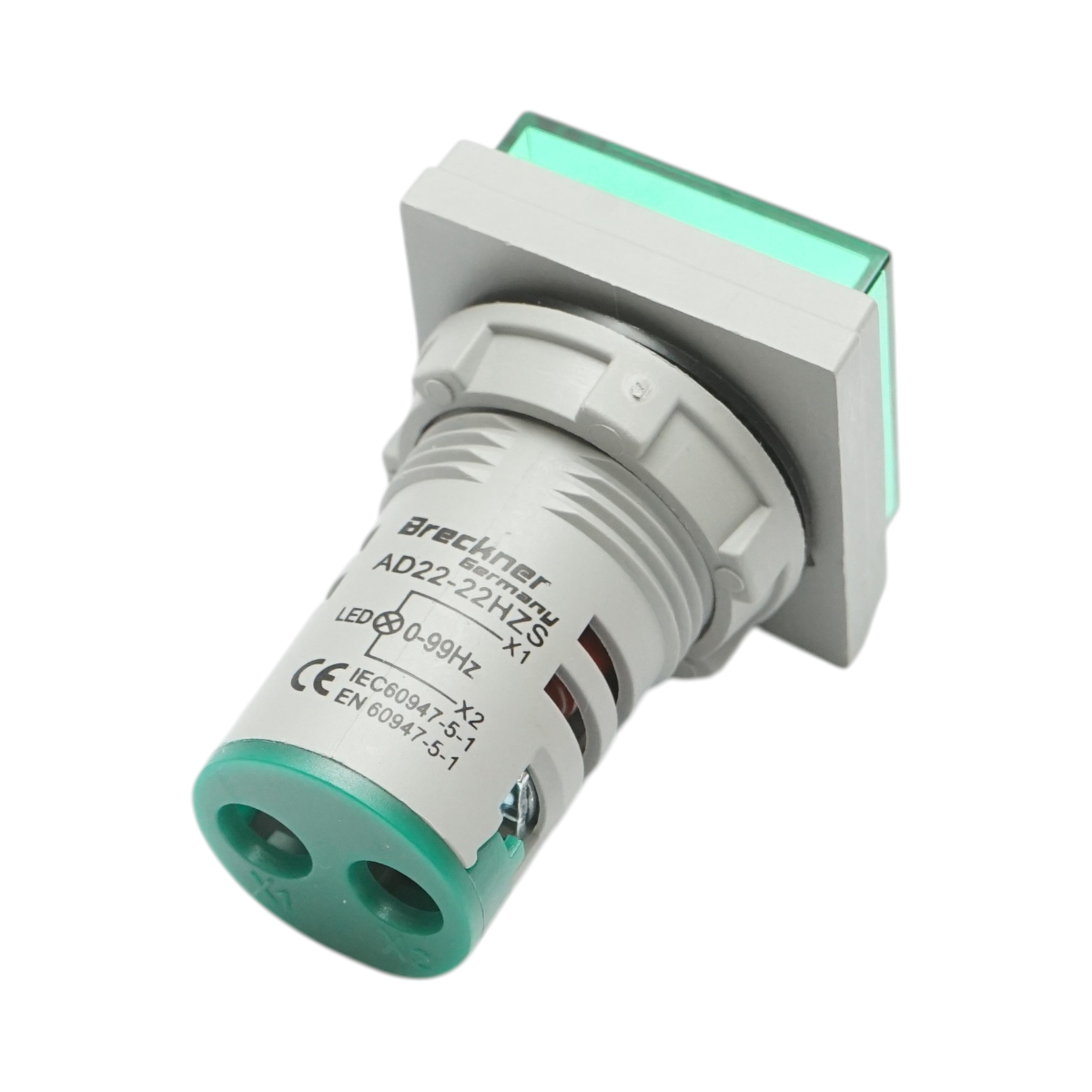 Indicator digital frecventa LED verde 0-99Hz Ø 22mm Breckner Germany - imagine 3