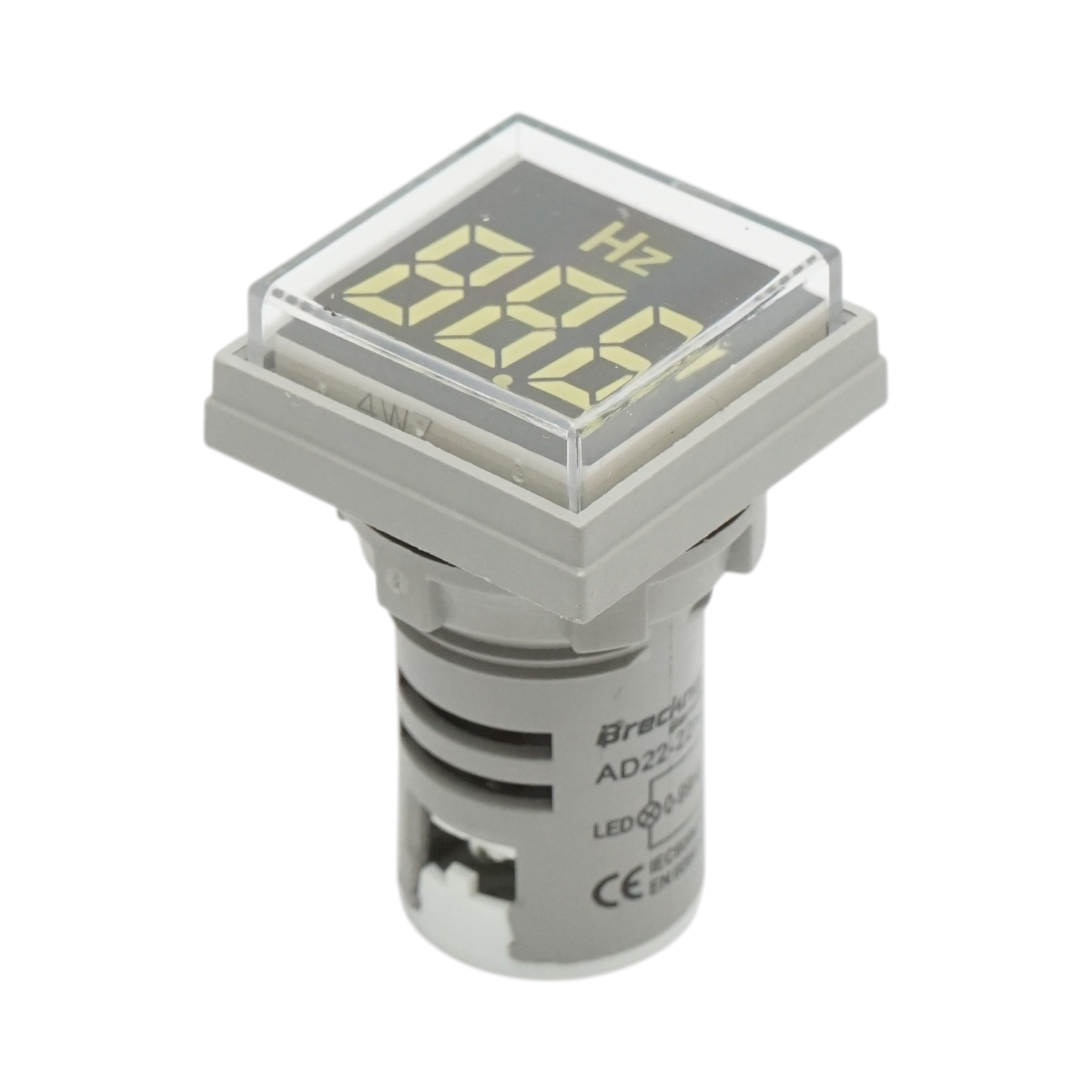 Indicator digital frecventa LED alb 0-99Hz Ø 22mm Breckner Germany