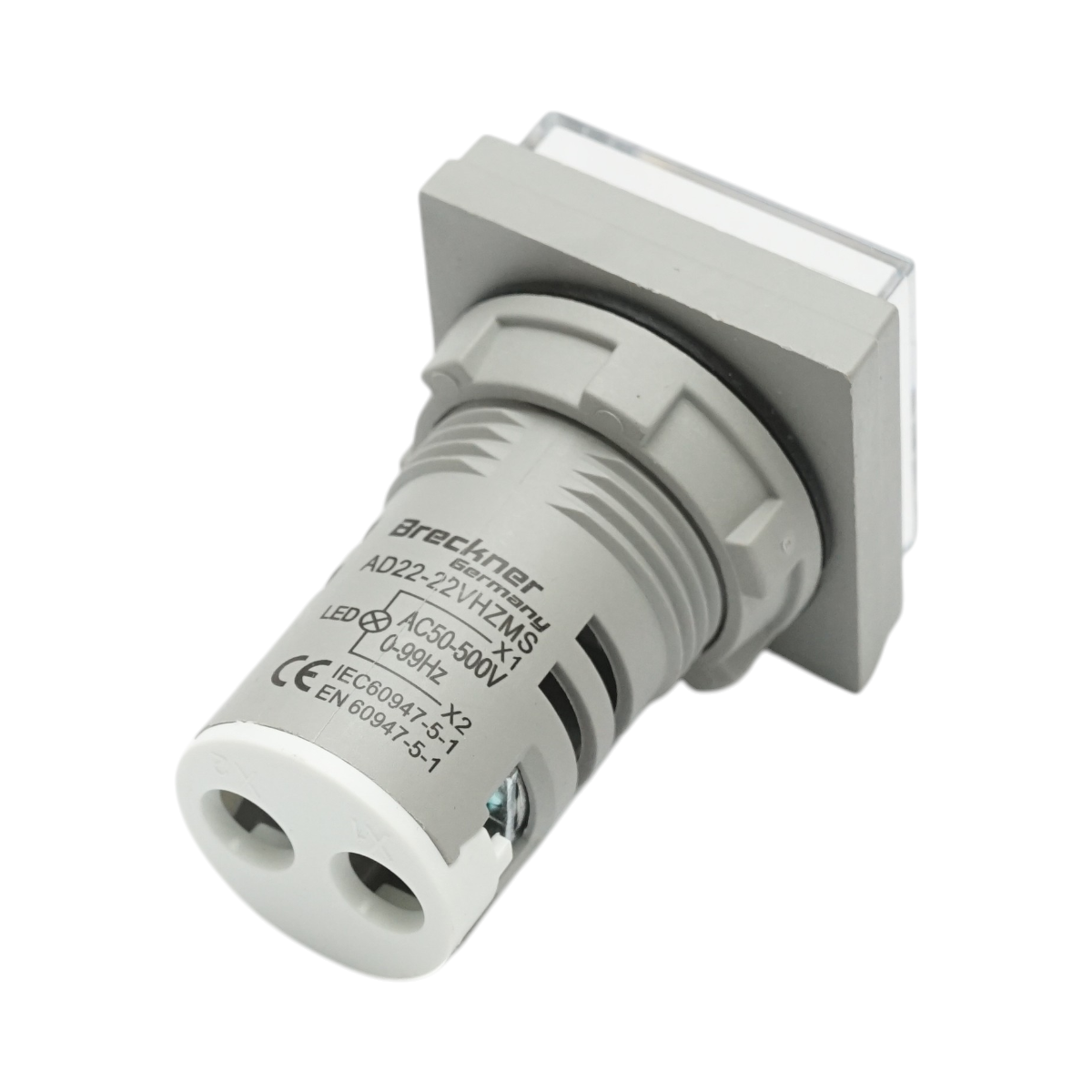 Indicator digital voltmetru si frecventa LED alb 0-99Hz/50-500V AC Ø 22mm Breckner Germany - imagine 3