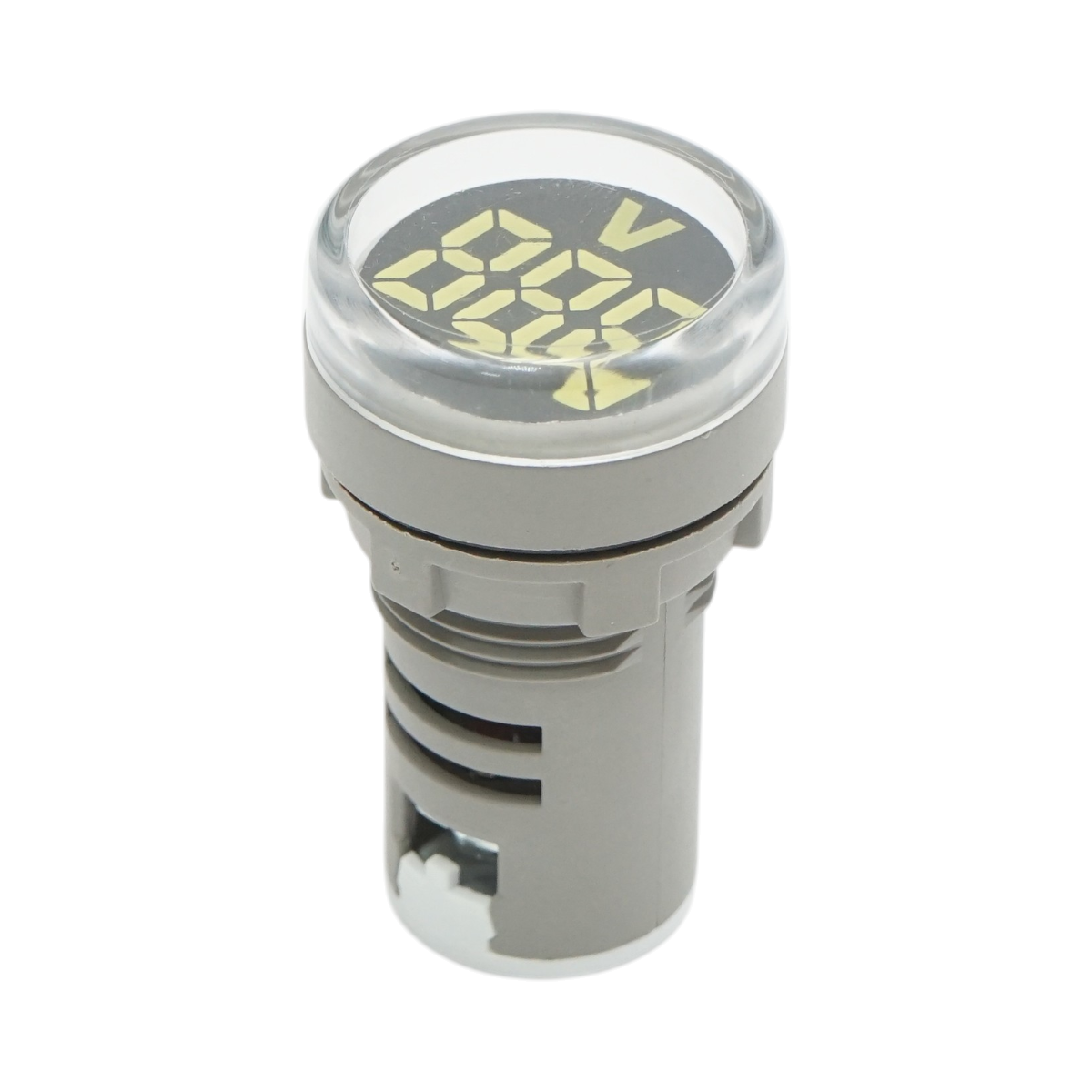 Indicator digital ampermetru LED alb 50-500V AC Ø 22mm Breckner Germany