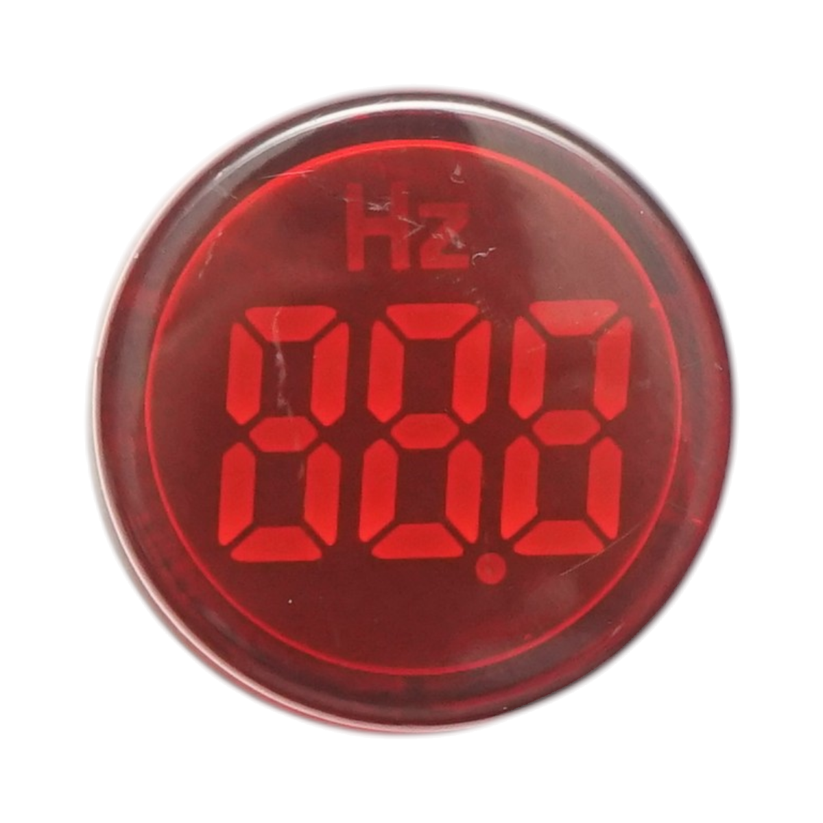 Indicator digital frecventa ampermetru LED rosu 0-99Hz Ø 22mm Breckner Germany - imagine 2