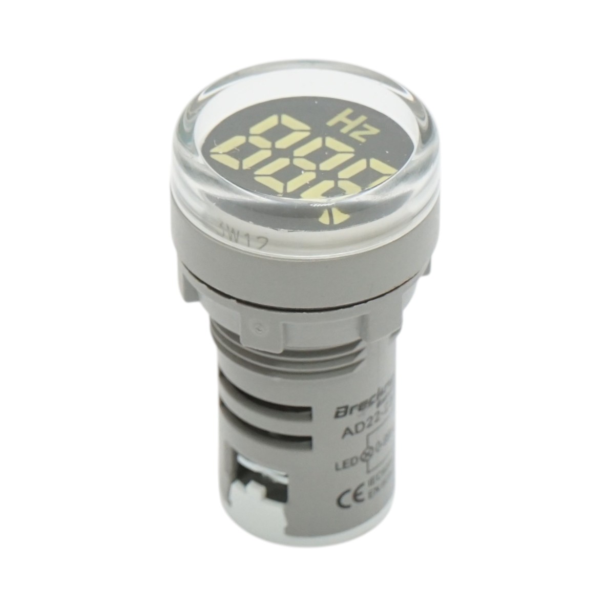 Indicator digital frecventa ampermetru LED alb 0-99Hz Ø 22mm Breckner Germany