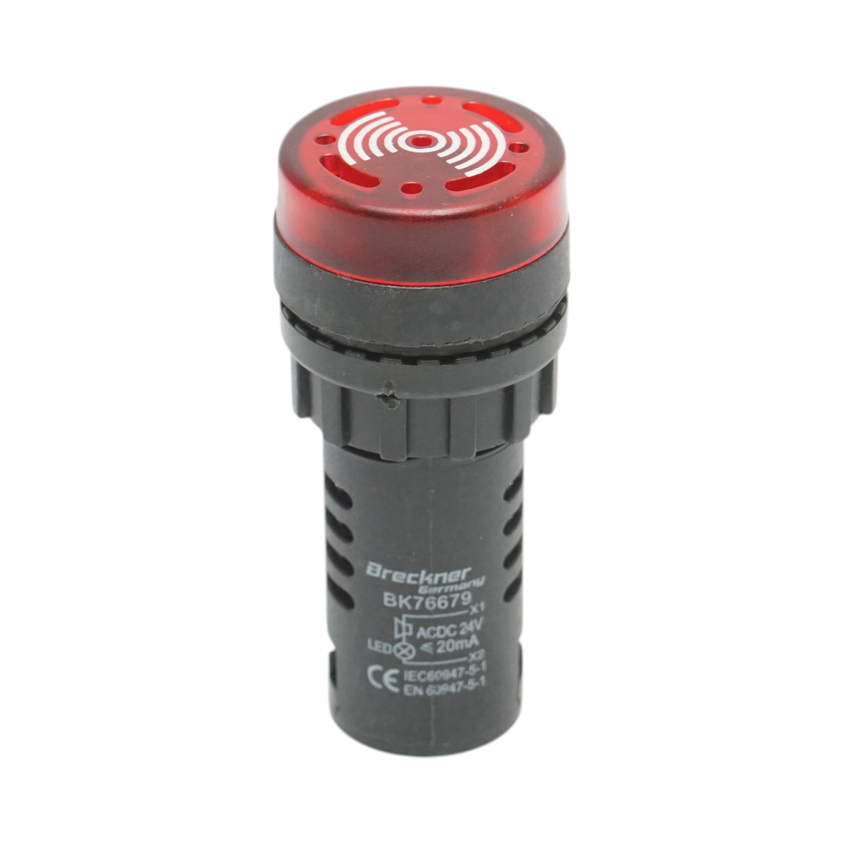 Indicator industrial semnalizare LED cu sonerie 24V AC/DC 22mm Breckner Germany