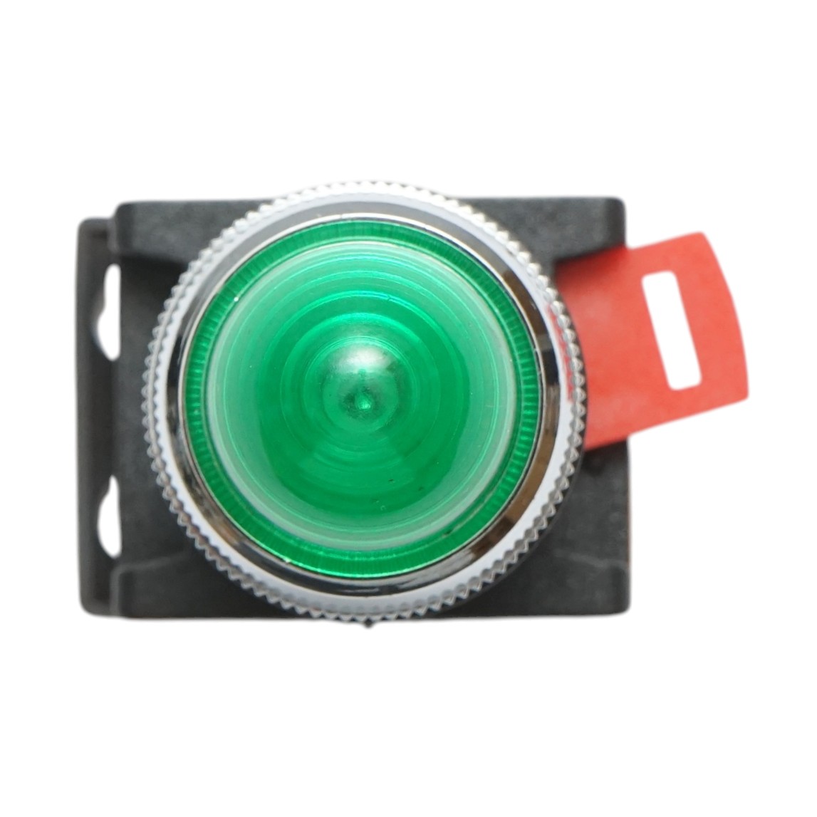 Lampa semnalizare LED verde 220V AC 22mm Breckner Germany - imagine 3