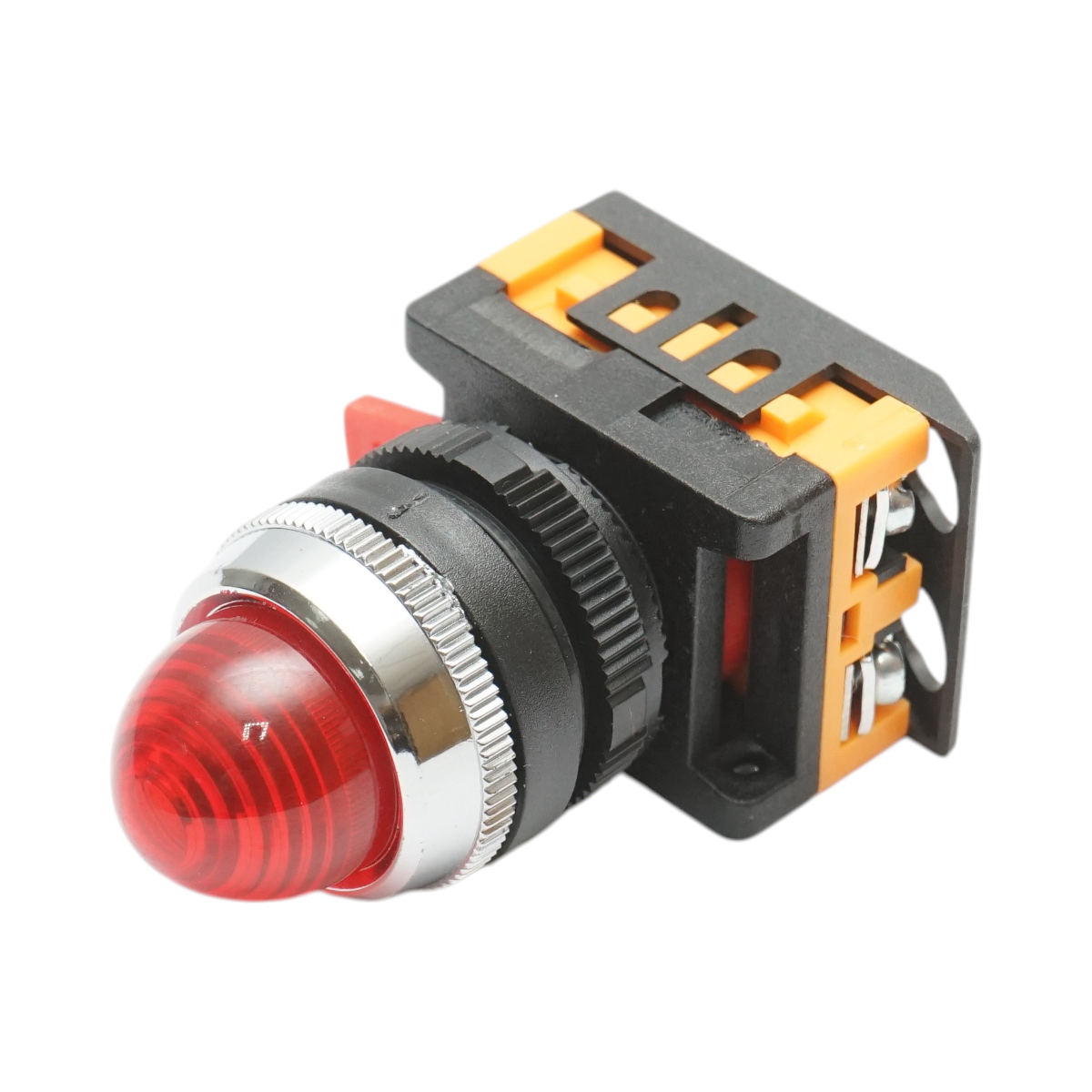 Lampa semnalizare LED rosie 220V AC 22mm Breckner Germany - imagine 2