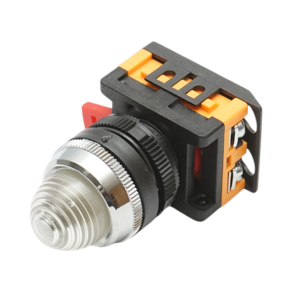 Lampa semnalizare LED alb 220V AC 22mm Breckner Germany - imagine 2