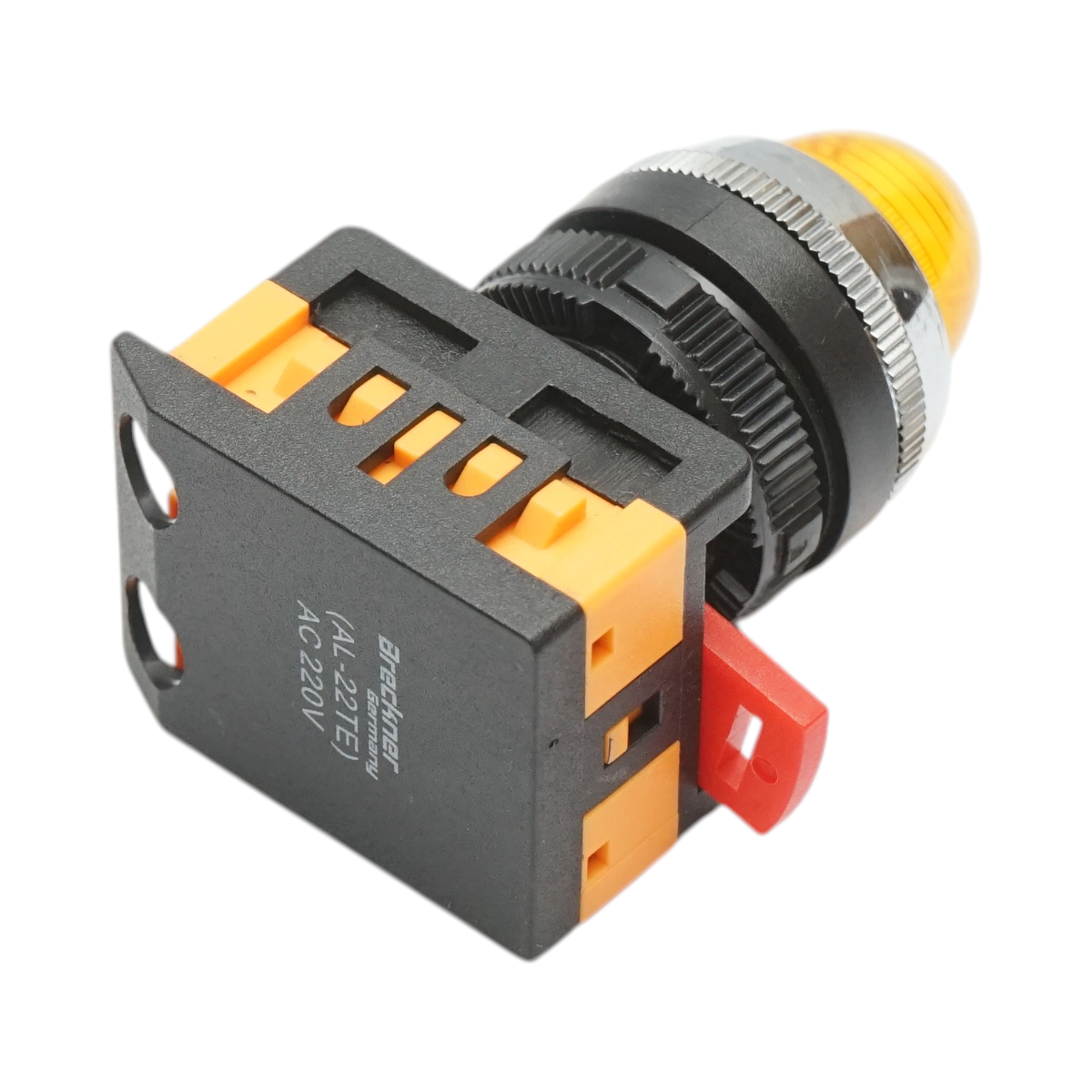 Lampa semnalizare LED galben 220V AC 22mm Breckner Germany - imagine 4