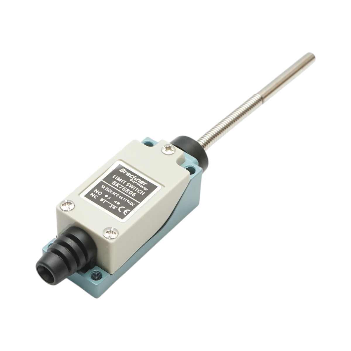 Intrerupator de limita cu tija arc flexibila NO+NC 250V AC 5A/115V DC 0.4A Breckner Germany - imagine 3