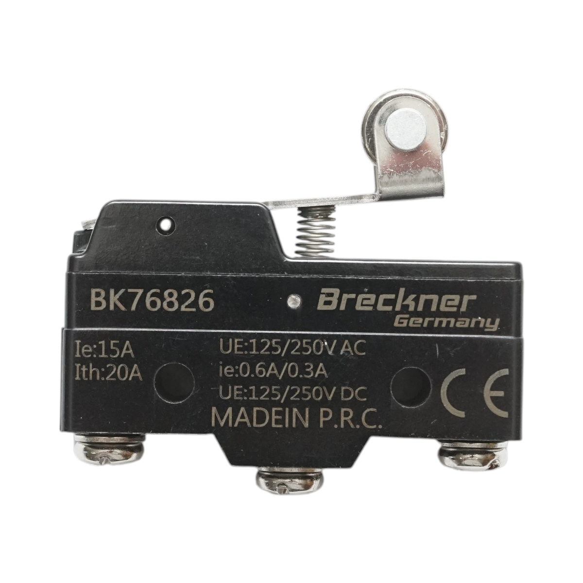 Limitator cursa cu parghie si rola 125-250V AC/DC 15A Breckner Germany
