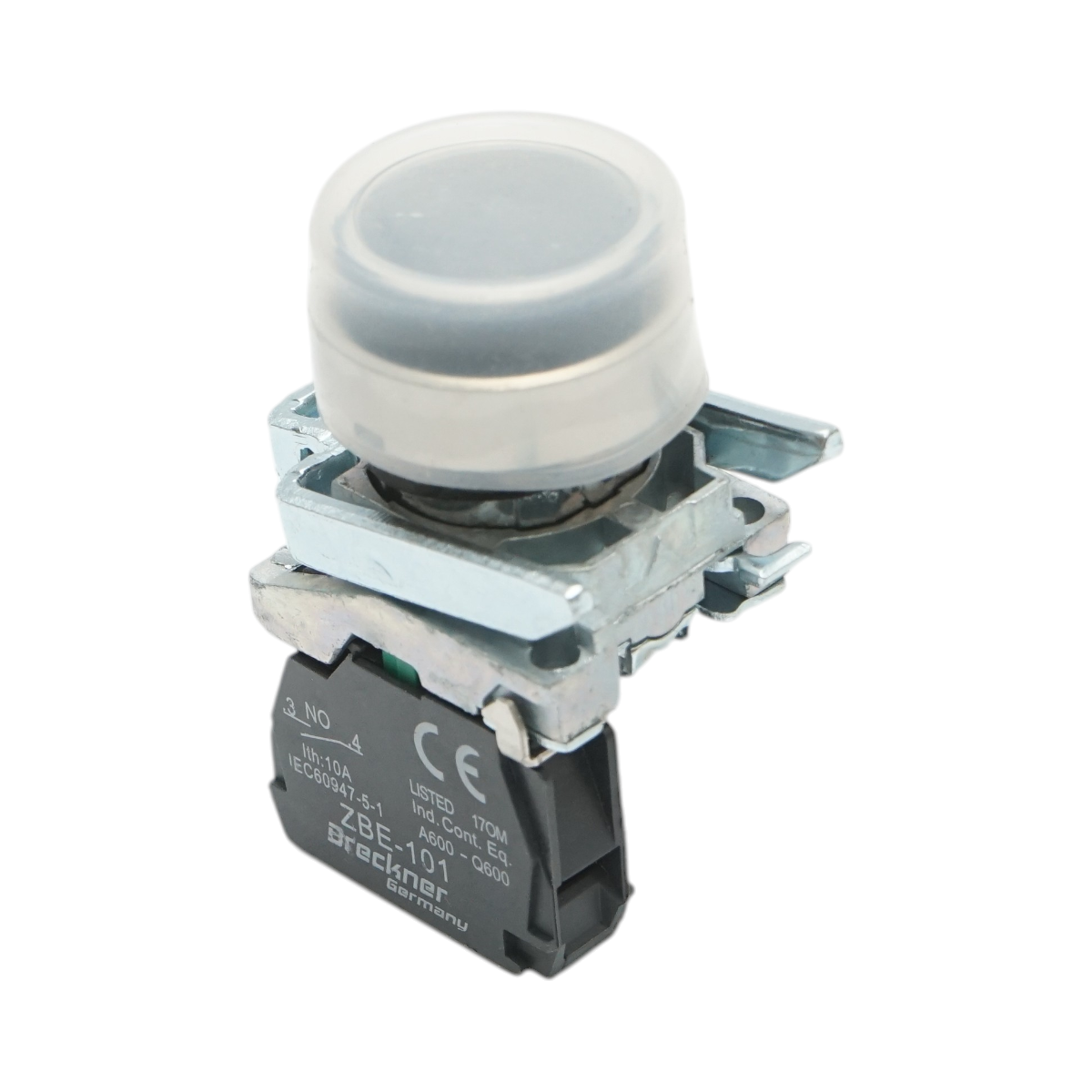 Buton comanda negru cu capac protectie 22mm, 1NO,  TB4-BP21, IP65 Breckner Germany - imagine 3