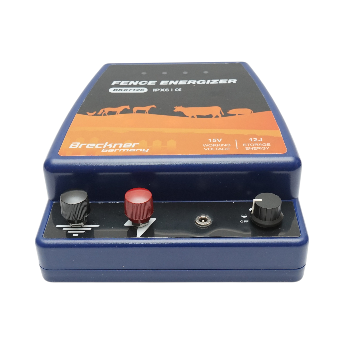 Aparat generator de impulsuri 12 Joule, 12V/220V, 80 km pentru gard electric IPX6 Breckner Germany - imagine 4