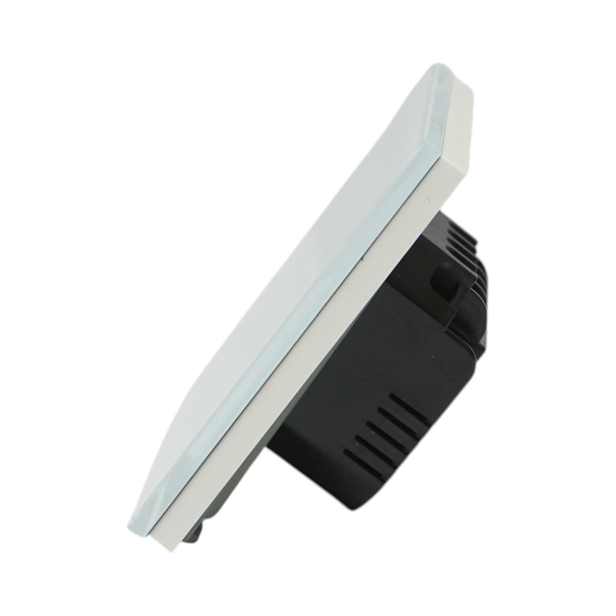 Intrerupator touch cap scara alb 220V, indicator luminos, rama sticla 86x86x34mm - imagine 3