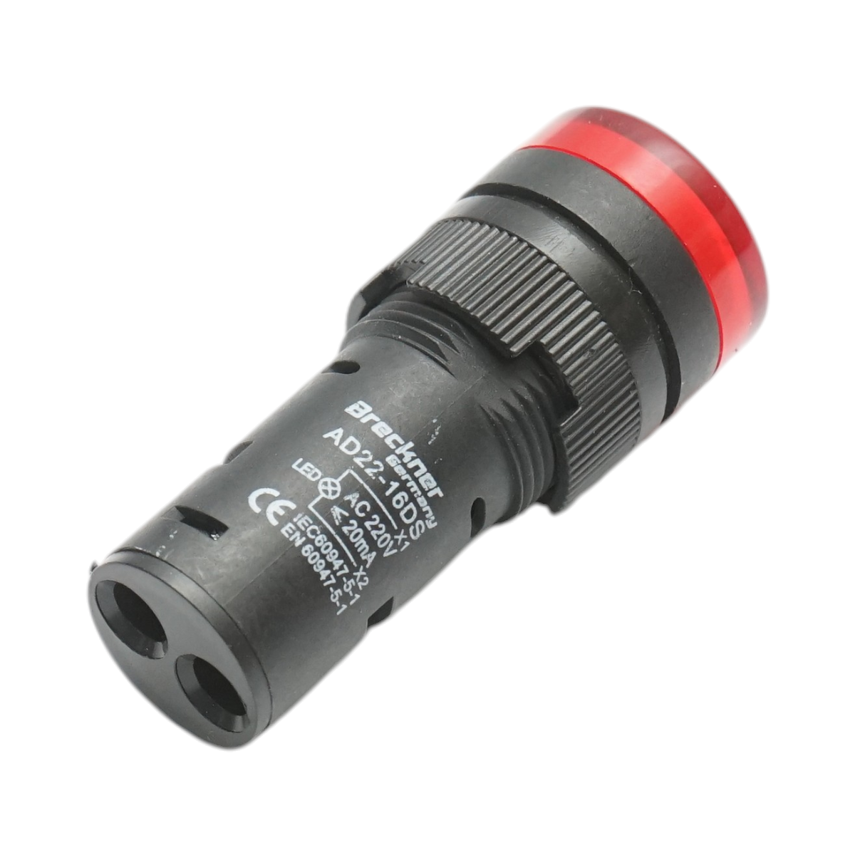 Indicator semnalizare LED rosu 220V AC 16mm Breckner Germany - imagine 3