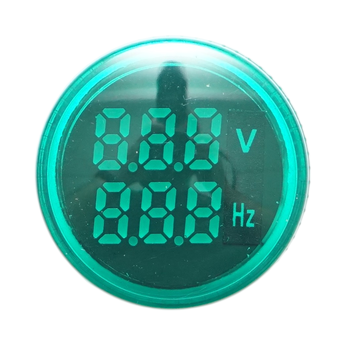 Indicator voltmetru si frecventa LED verde 0-99Hz/50-500V AC Breckner Germany - imagine 2