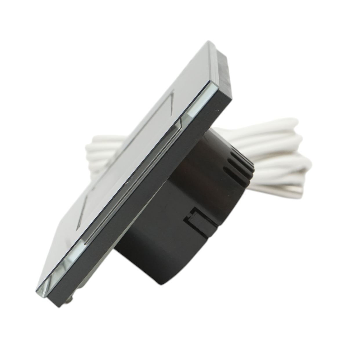 Termostat WiFi incalzire in pardoseala si boiler, afisaj digital, senzor extern, rama sticla neagra 86x86mm - imagine 3