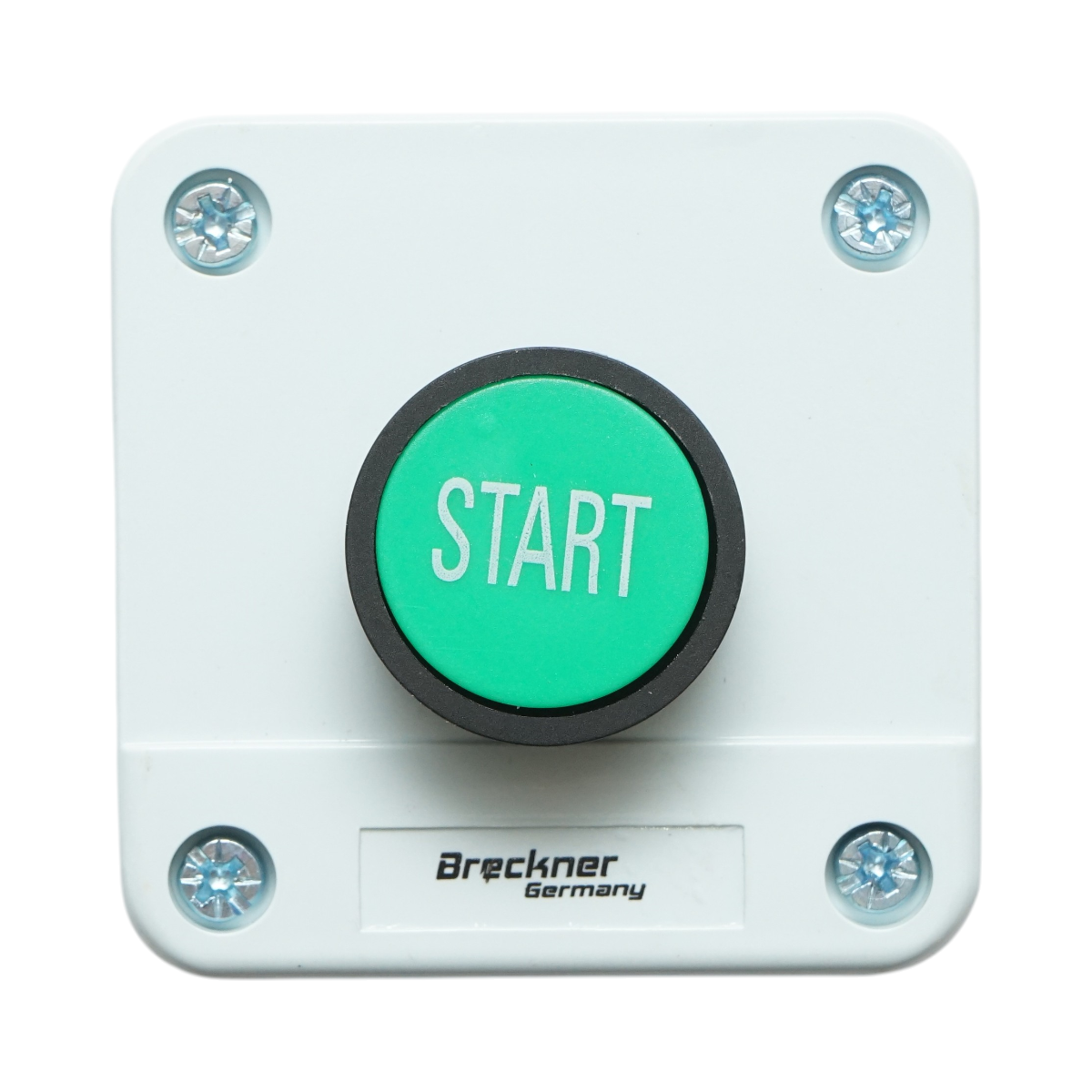 Carcasa buton comanda START verde revenire 1NO Breckner Germany - imagine 2
