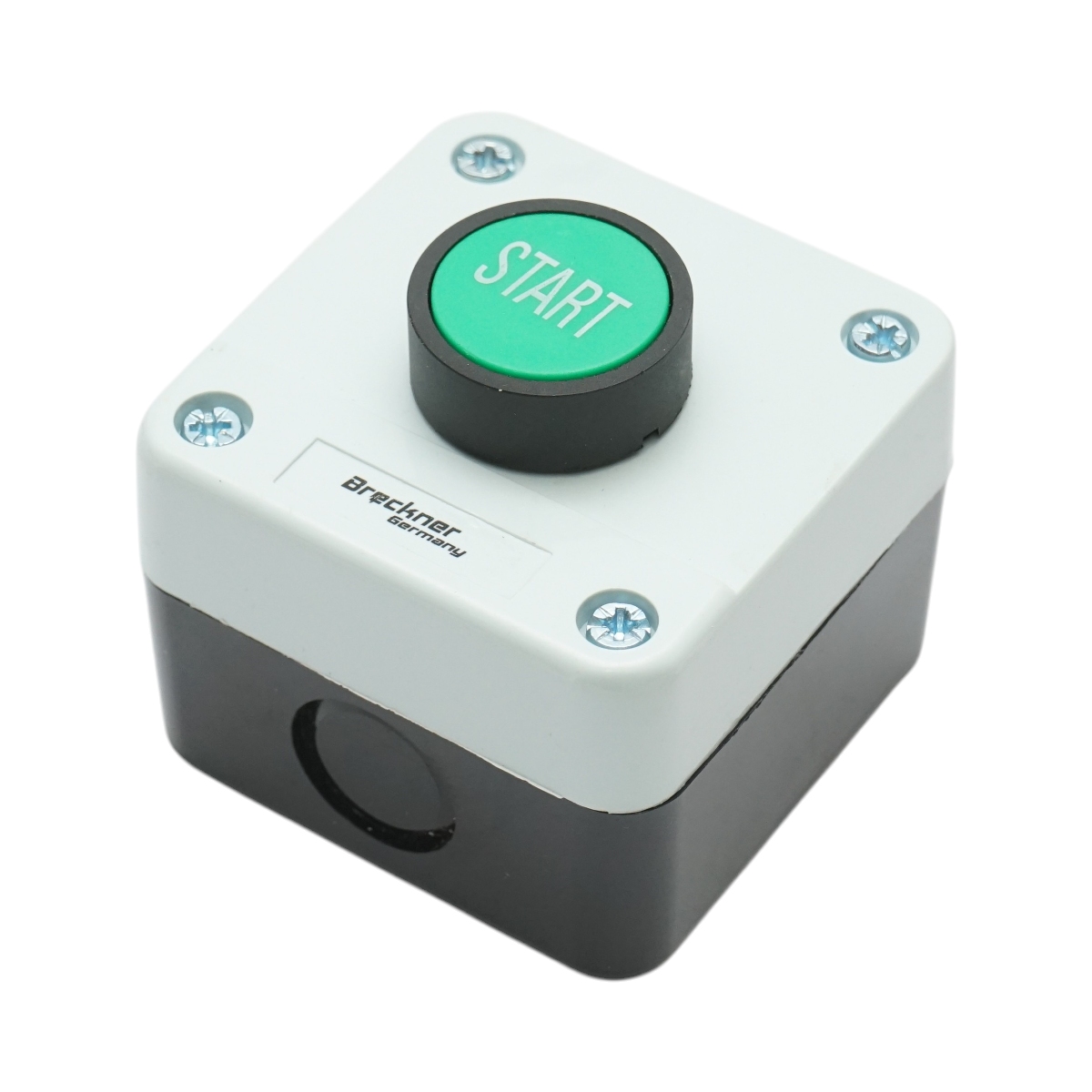 Carcasa buton comanda START verde revenire 1NO Breckner Germany
