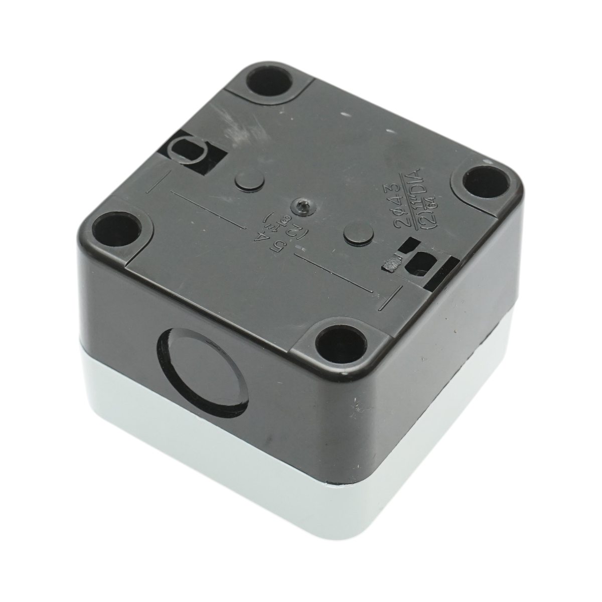 Carcasa buton comanda STOP rosu cu revenire 1NC Breckner Germany - imagine 3