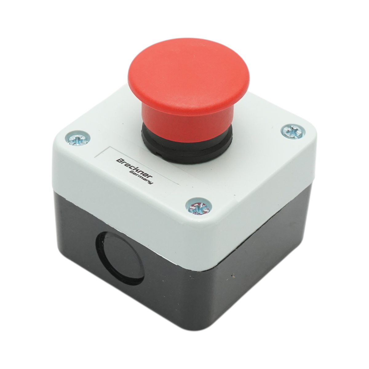 Carcasa buton comanda oprire de urgenta rosu tip ciuperca cu revenire 1NC 40mm Breckner Germany