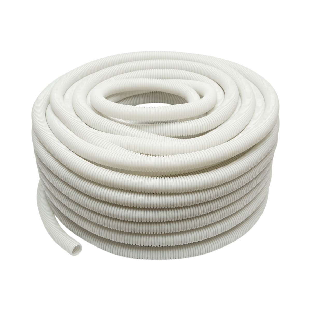 Tub flexibil copex 25mm fara fir, ignifug din polietilena HDPE, 320N gri 50m/rola