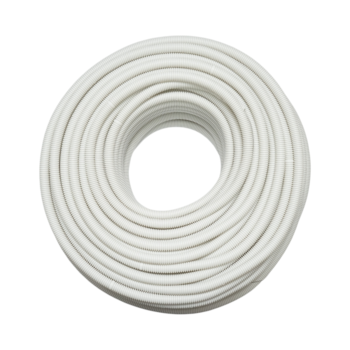 Tub flexibil copex 20mm cu fir, ignifug din polietilena HDPE, 320N gri 100m/rola - imagine 2