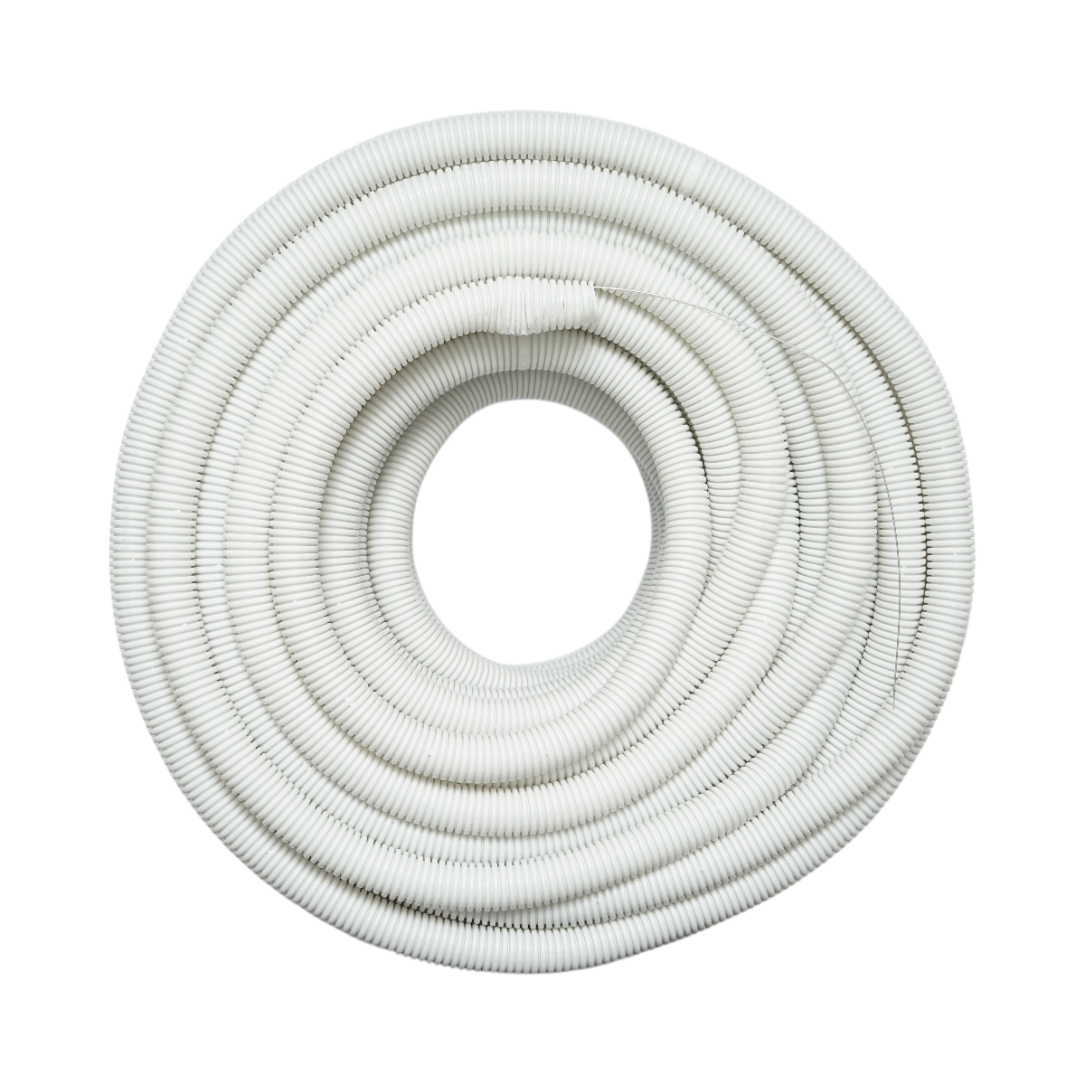 Tub flexibil copex 25mm cu fir, ignifug din polietilena HDPE, 320N gri 50m/rola - imagine 2